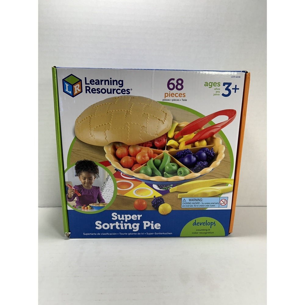 Learning Resources Super Sorting Pie Color Math Preschool Educational Toy